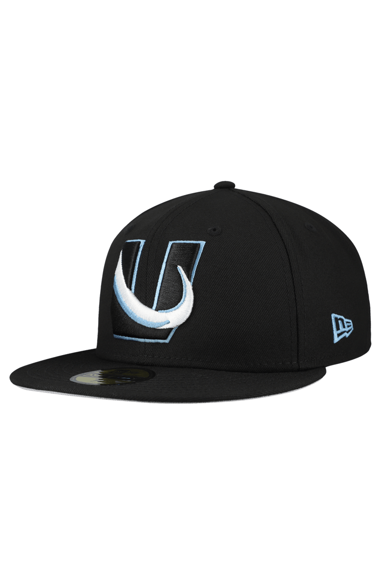 New Era Men's New Era Black Utah Mammoth Team Secondary 59FIFTY Fitted Hat, Alternate, color, Black