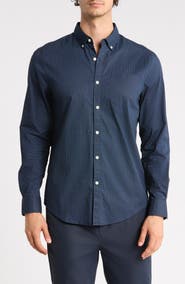 Original Penguin Stretch Poplin Cotton Button-Down Shirt