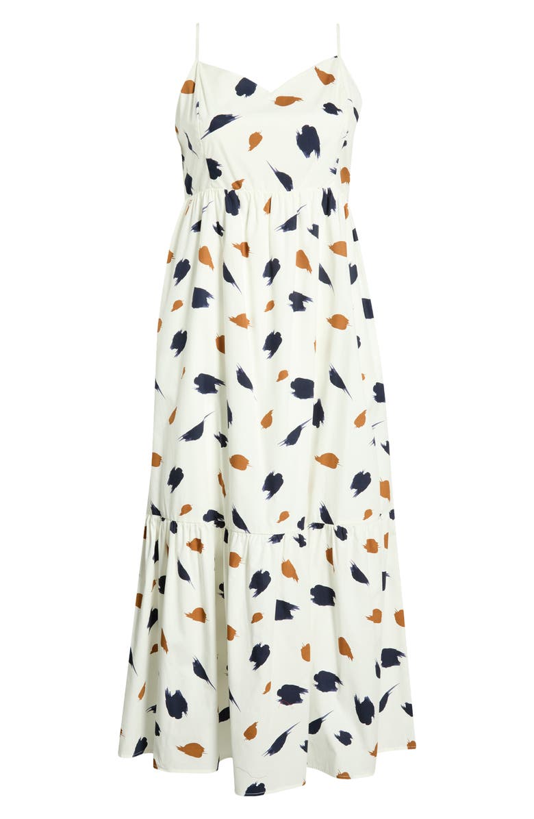 SUGARLIPS Devania Brush Cabana Flowy Maxi Dress, Alternate, color, Navy-Multi