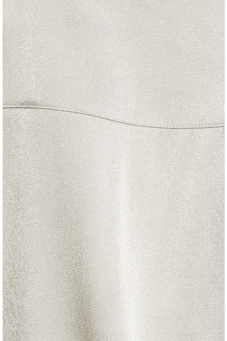 Relaxed Long Sleeve Satin Button-Up Shirt, Alternate, color, PEYOTE