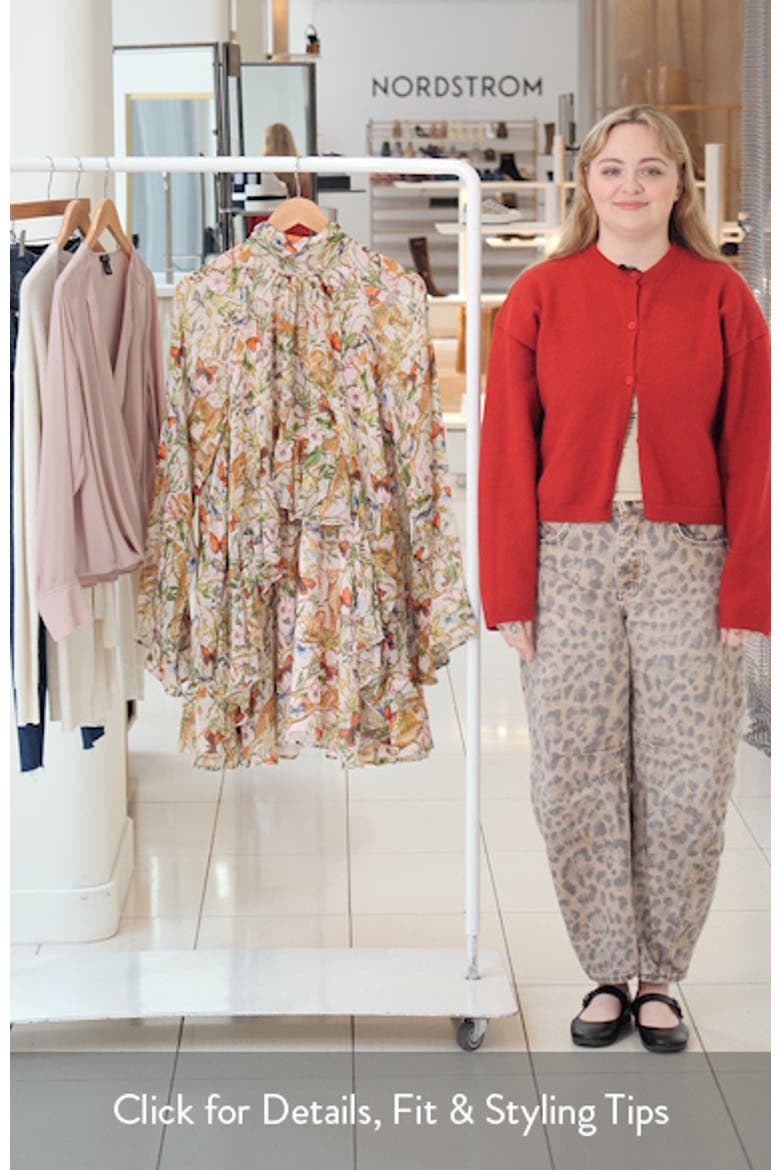 Mixed Print Long Sleeve Minidress video