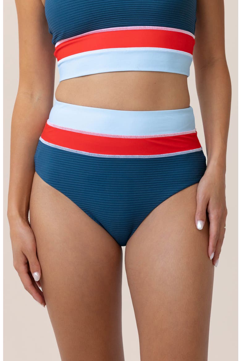 Colorblock Swim Bottom, Main, color, Valor