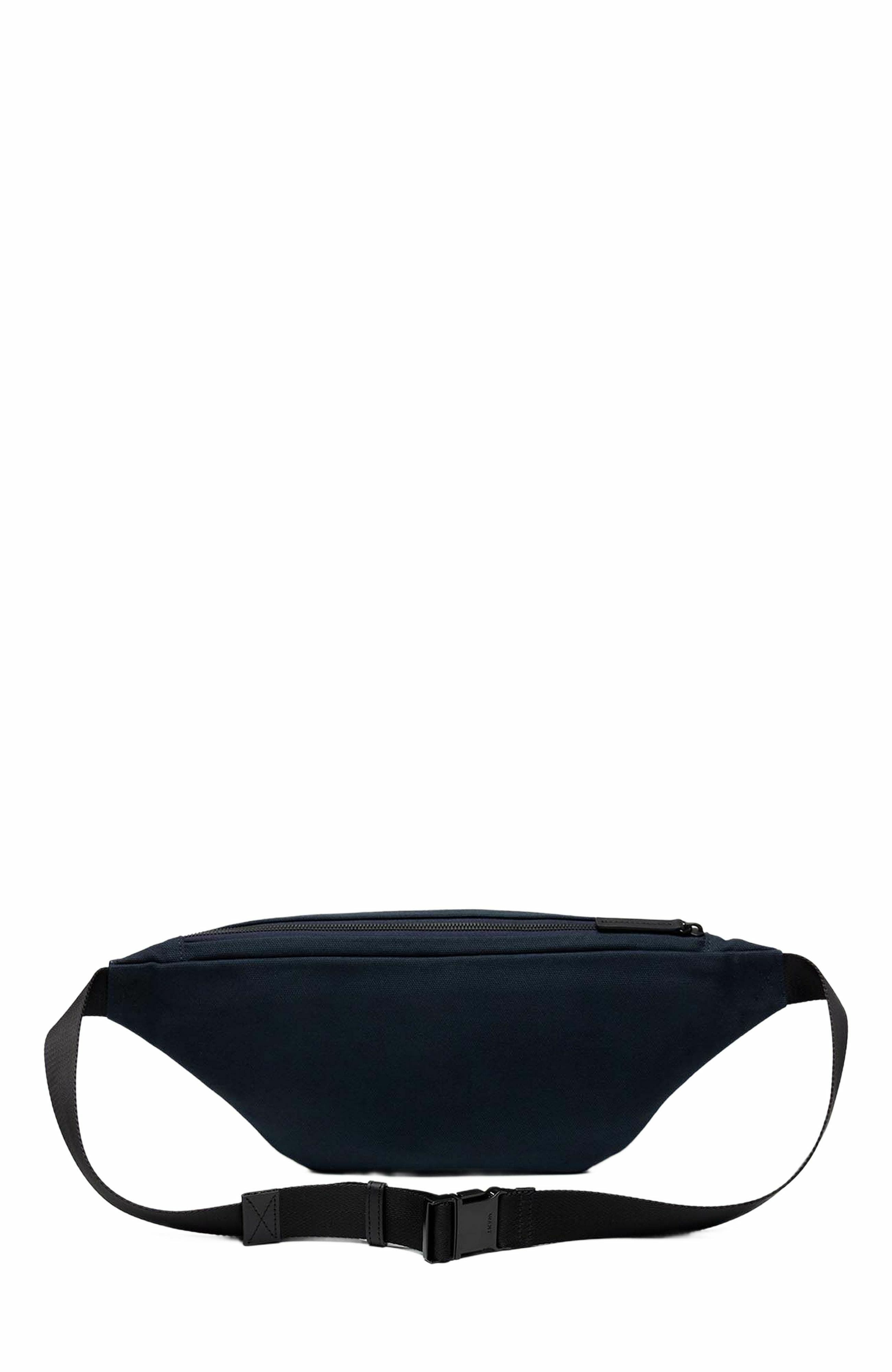 WANT Les Essentiels Atlin Organic Cotton Canvas Belt Bag, Alternate, color, Navy