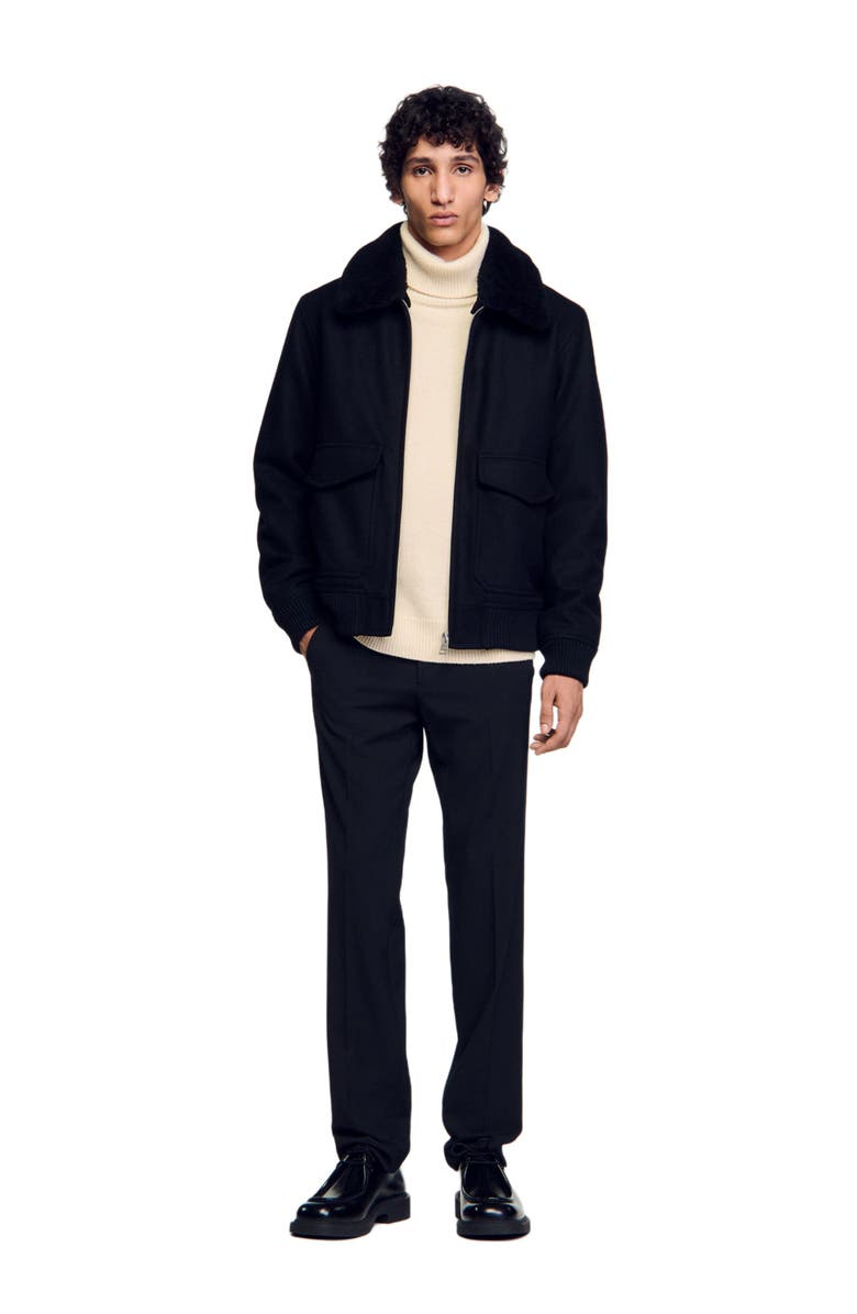 SANDRO Zip-up jacket, Alternate, color,
