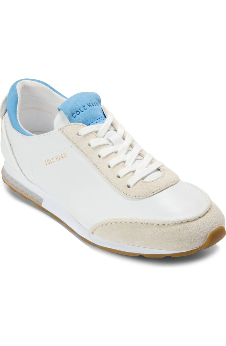 Cole Haan GrandPro LP Runner Energyweave Sneaker, Main, color, White /Silver Birch/Azure Blue