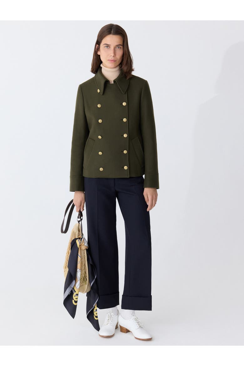CHELSEA Doublebreast Jacket, Alternate, color, Forest