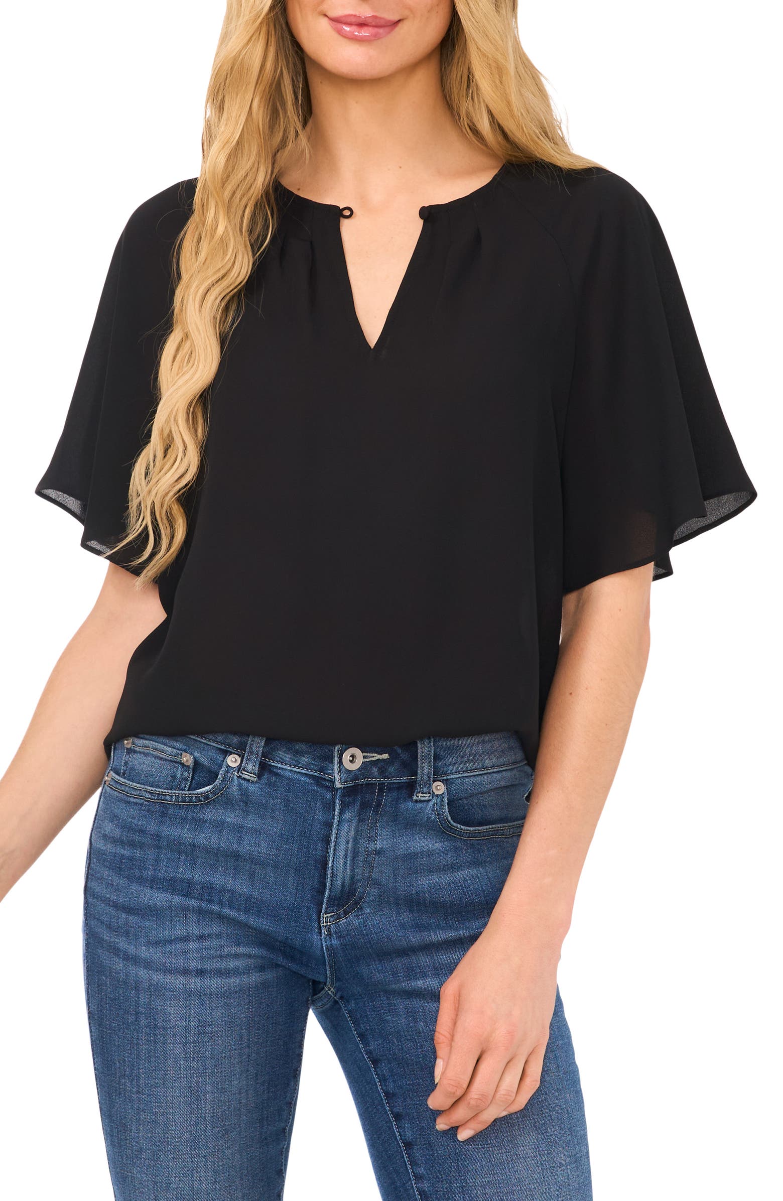 CeCe Ruffle Sleeve Top | Nordstrom