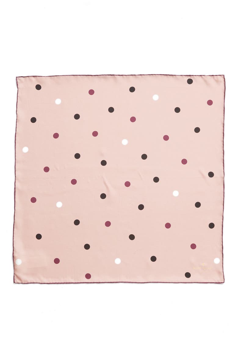 bakery dot silk bandana, Alternate, color, CONCH SHELL