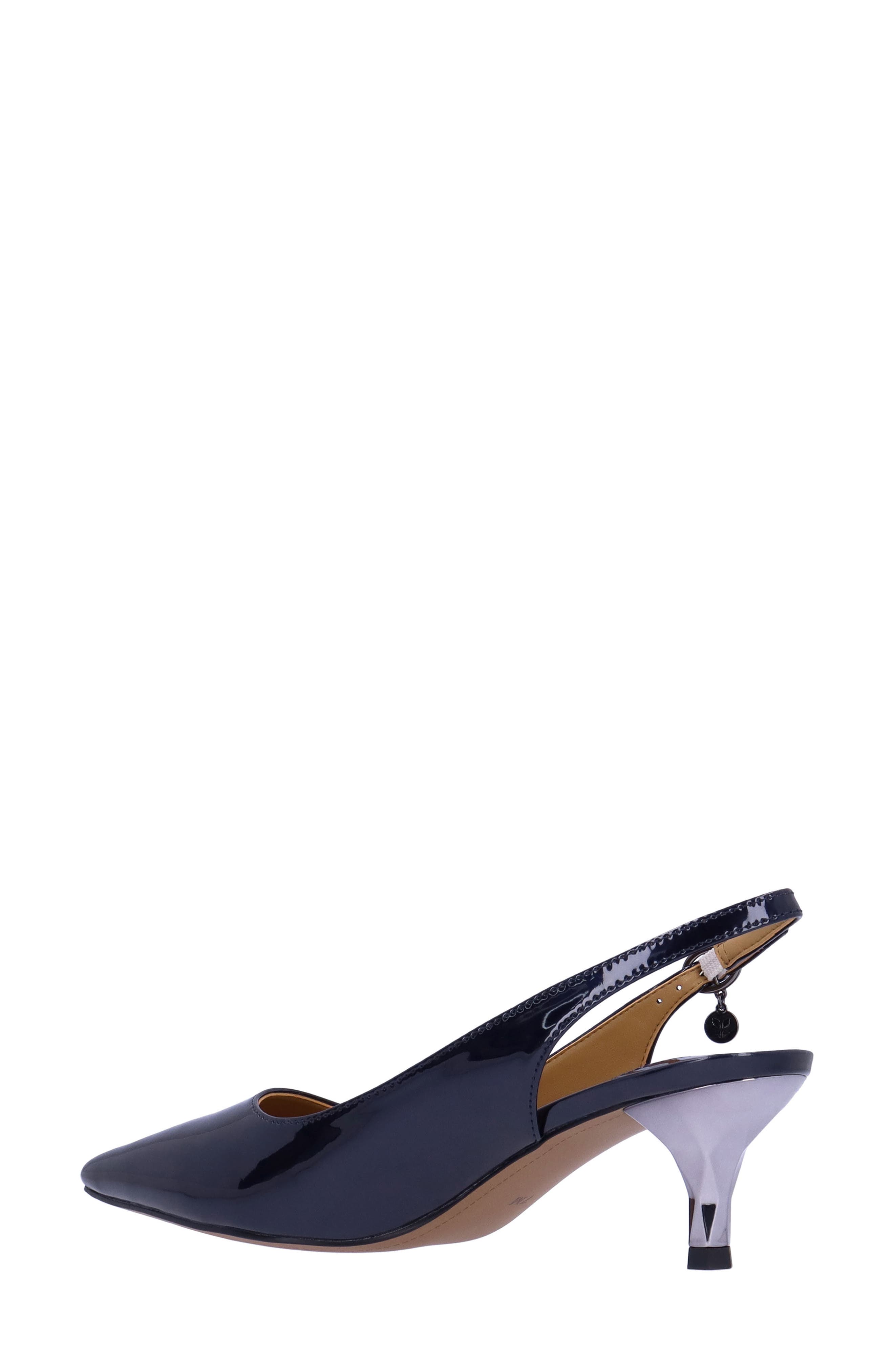 Ferryanne Slingback Pointed Toe Pump, Alternate, color, NAVY