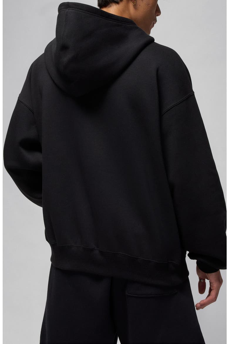 Brooklyn Oversize Stretch Hoodie, Alternate, color, BLACK/ GYM RED