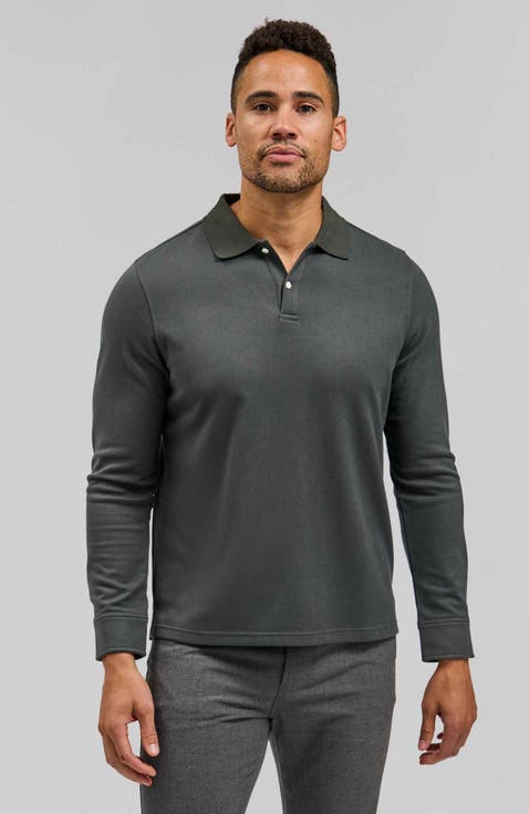 The Braden Long Sleeve Polo
