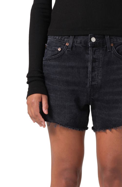 Shop Agolde Parker Long Shorts In Fright