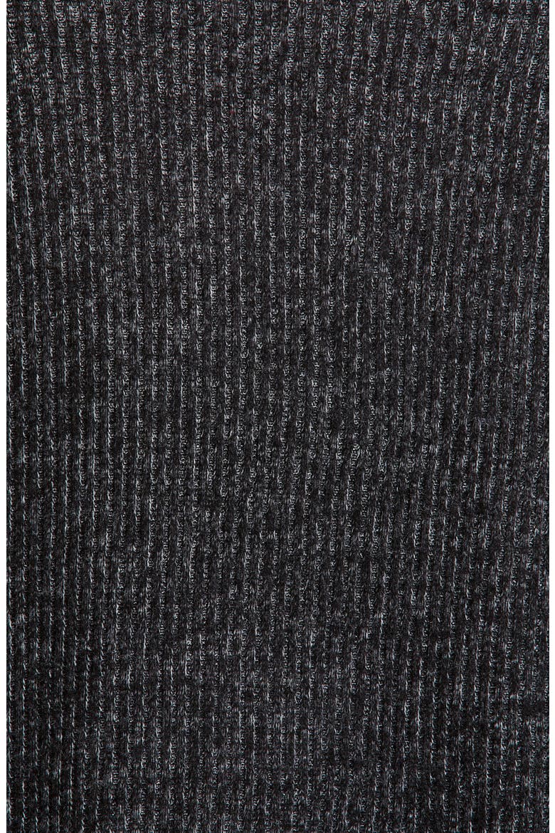 Ruched Front Long Sleeve Shirt, Alternate, color, BLACK