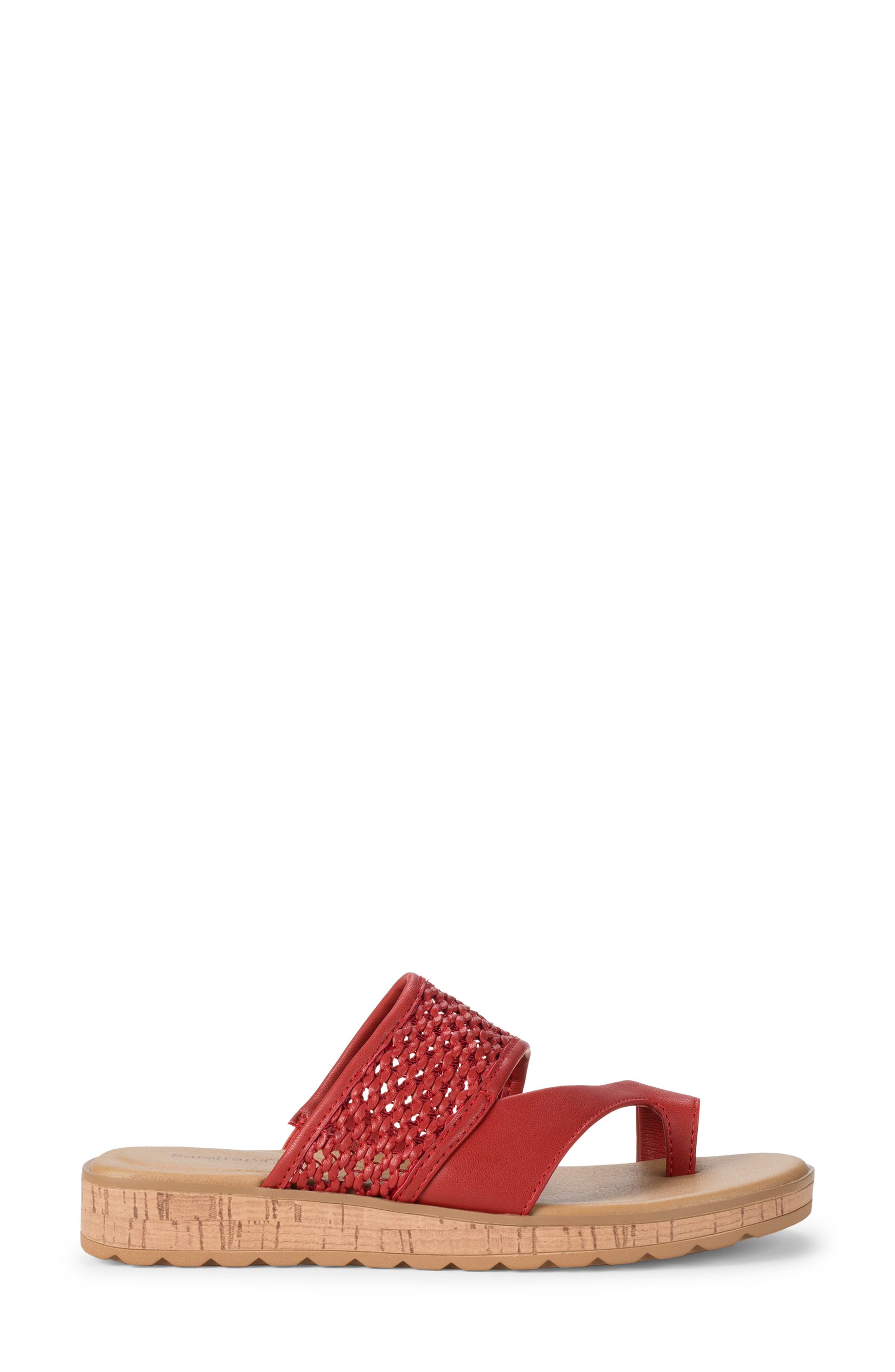 Gibby Slide Sandal, Alternate, color, CHERRY RED
