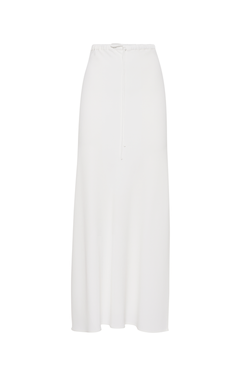 Brunello Cucinelli Fluid Skirt In White