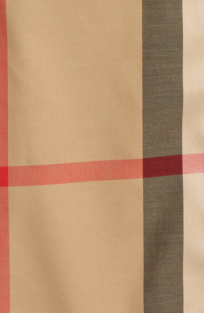 Burberry Kids' Owen Check Short Sleeve Button-Up Shirt, Alternate, color, 