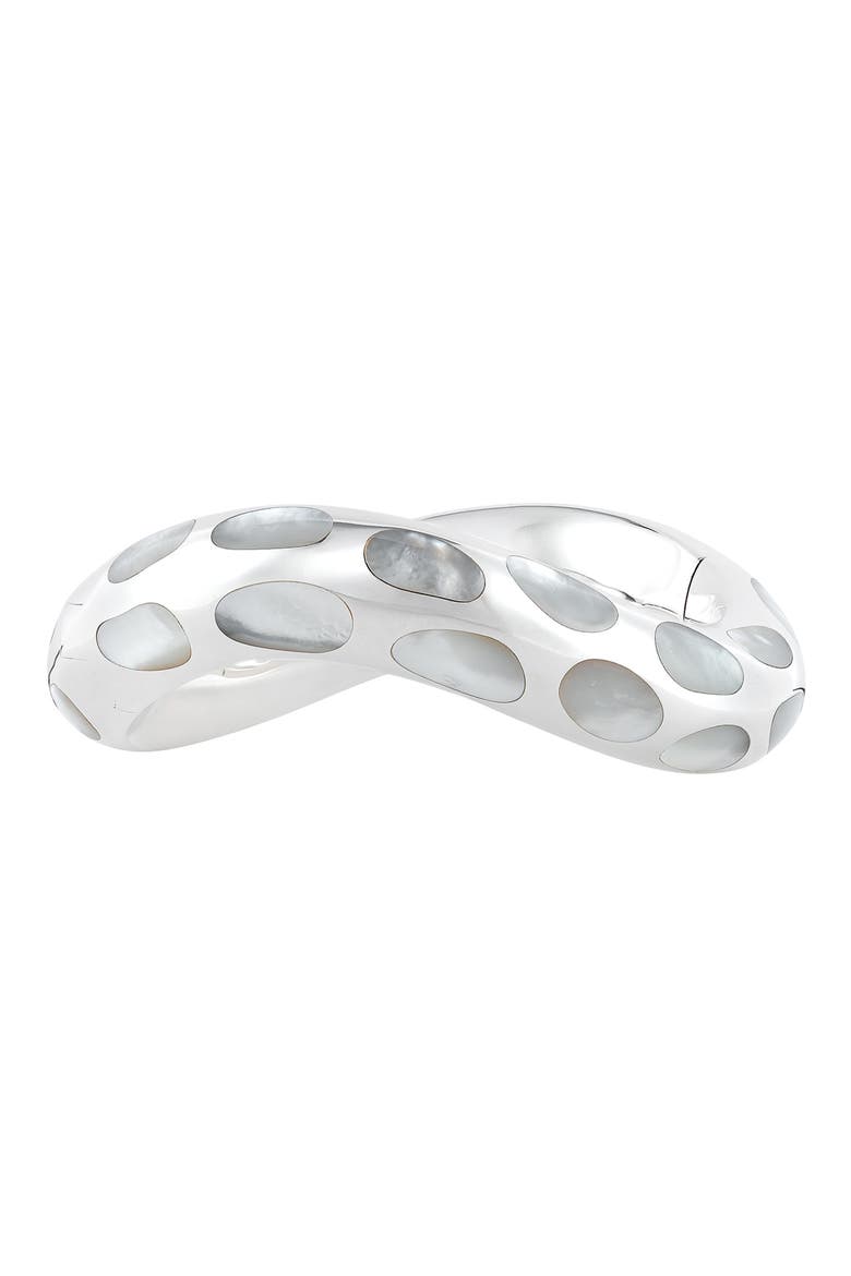 Angela Cummings Sterling Silver & Mother of Pearl Bangle video
