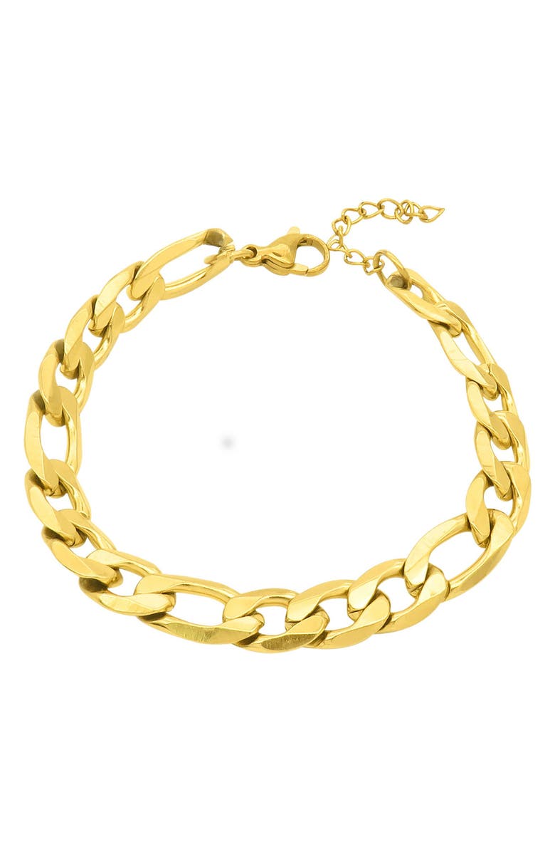 Adornia Figaro Chain Bracelet, Main, color, Gold