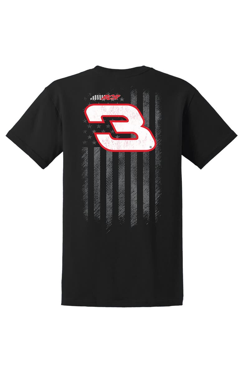 NASCAR Men's Richard Childress Racing Team Collection Black Dale Earnhardt Flag Tri-Blend T-Shirt, Alternate, color, Black
