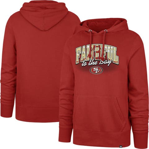 Men's '47 Scarlet San Francisco 49ers Regional Headline Pullover Hoodie