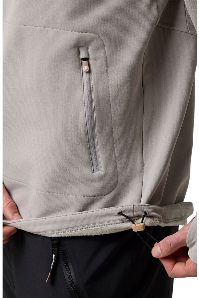 Destination Softshell Fleece Hoodie - Men's, Alternate, color, Goat Gray
