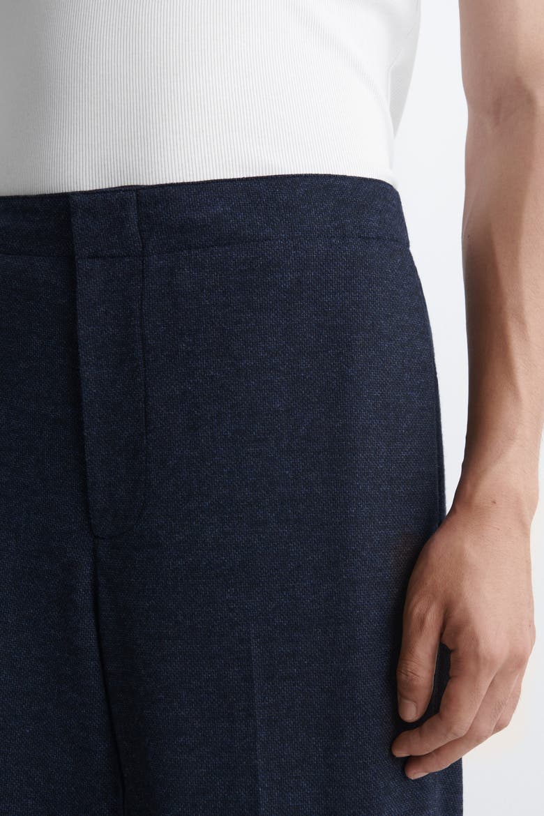 Jersey Relaxed-Fit Straight-Leg Pants, Alternate, color, NAVY MÉLANGE
