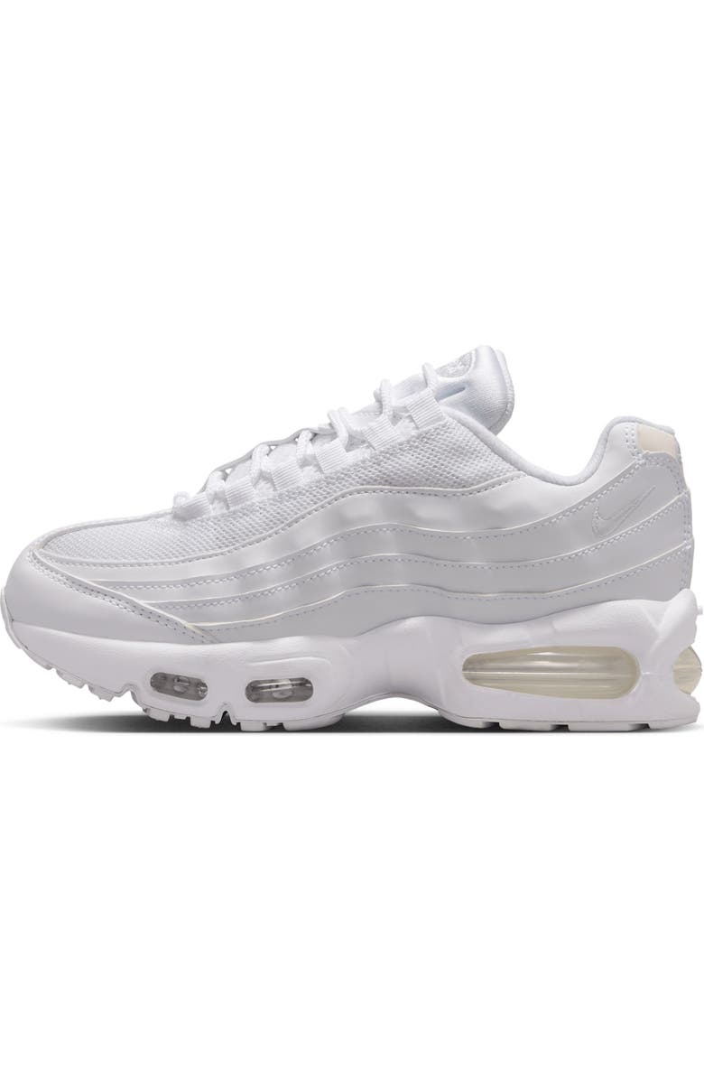Nike Kids' Air Max 95 Sneaker, Alternate, color, White/White/Pure Platinum