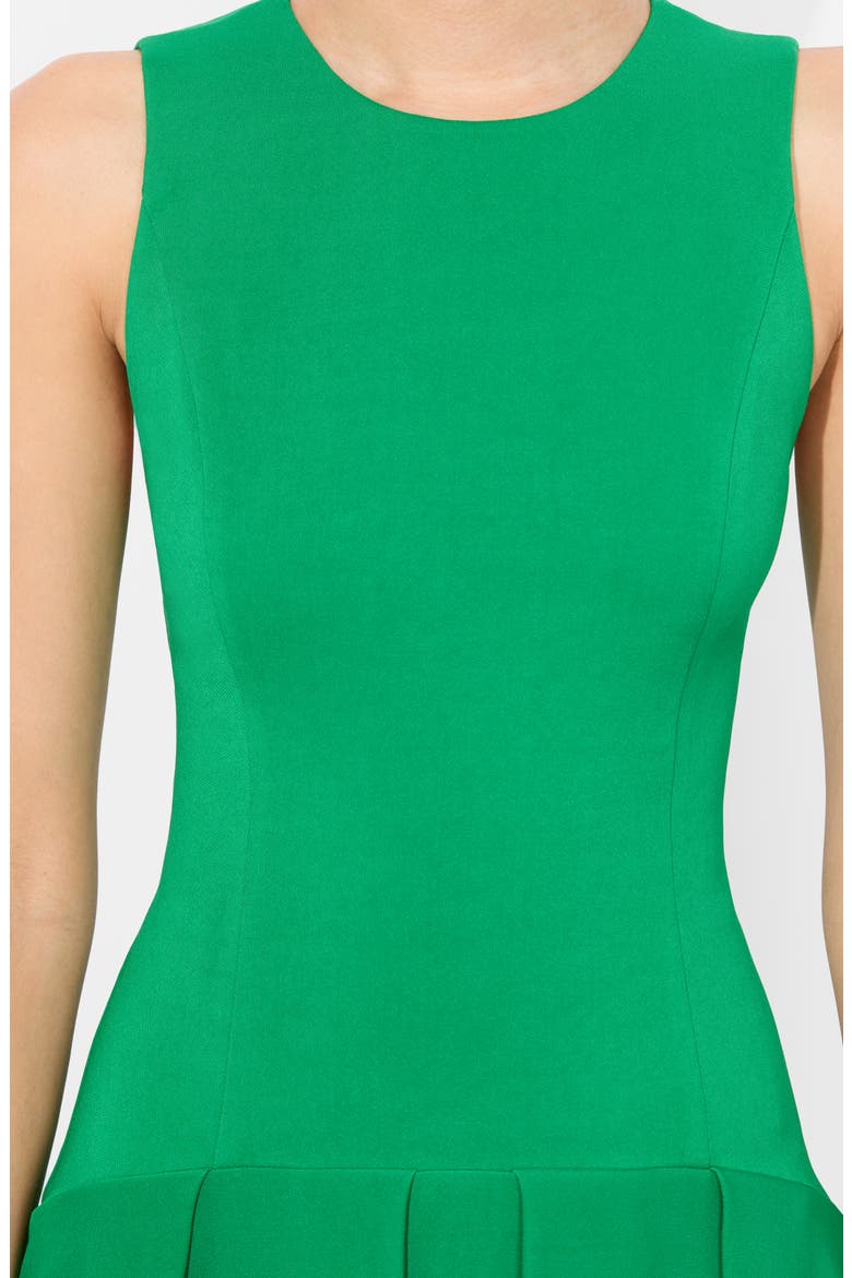 Adley Pleated Drop Waist Dress, Alternate, color, LIGHT EMERALD