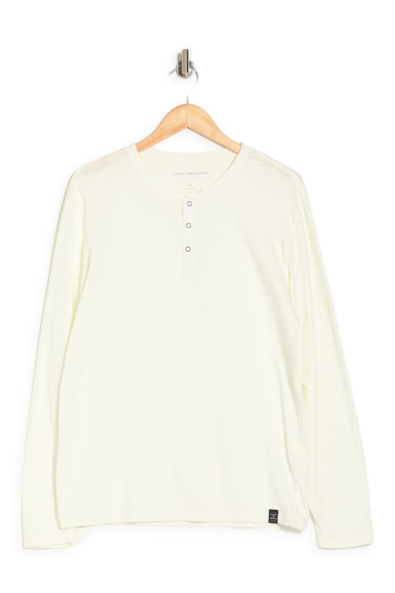 Heavy Slub Henley Tee, Alternate, color, MARSHMALLOW