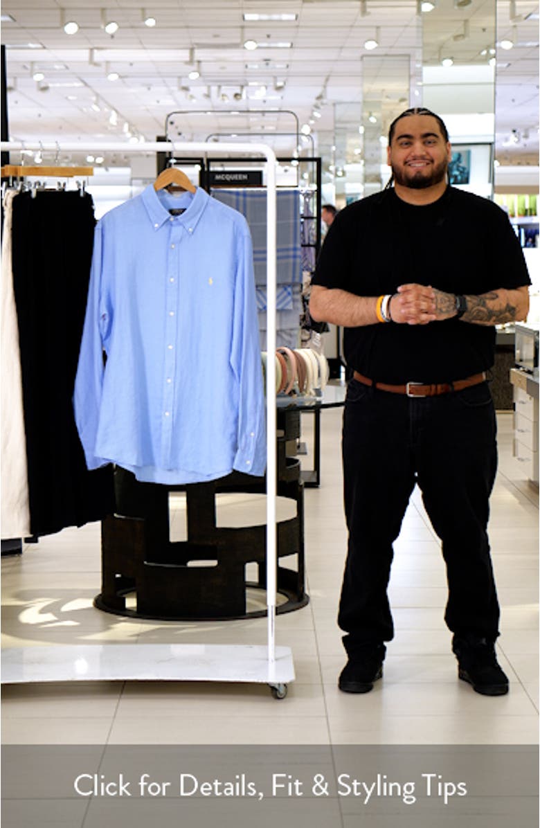 Classic Fit Linen Button-Down Shirt, sales video thumbnail