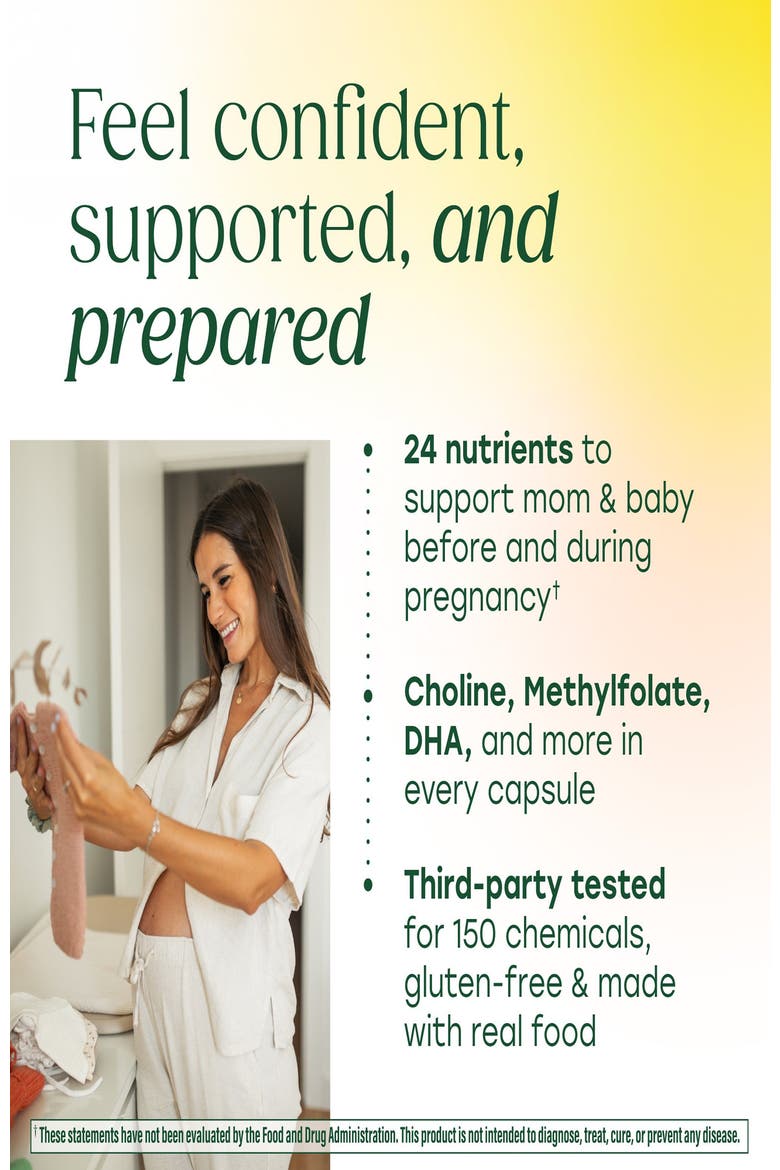 Baby and Me 2 Prenatal Multivitamin with DHA Choline and Methylfolate 90 Capsules, Alternate, color, None
