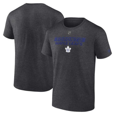 Men's Fanatics  Heather Charcoal Toronto Maple Leafs Authentic Pro Core Primary T-Shirt