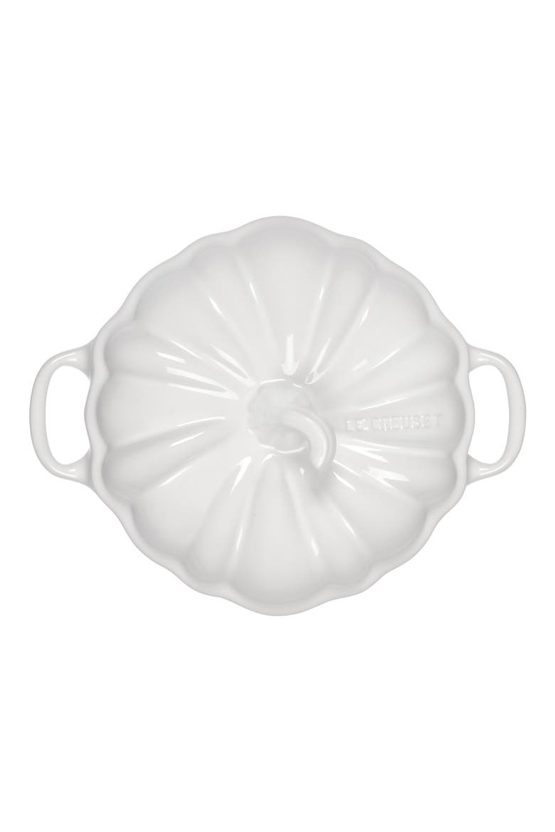Figural Pumpkin Mini Baking Dish, Alternate, color, WHITE