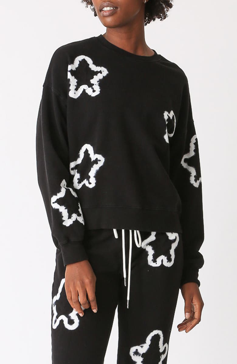 Electric & Rose Tie Dye Star Sweatshirt, Main, color, 