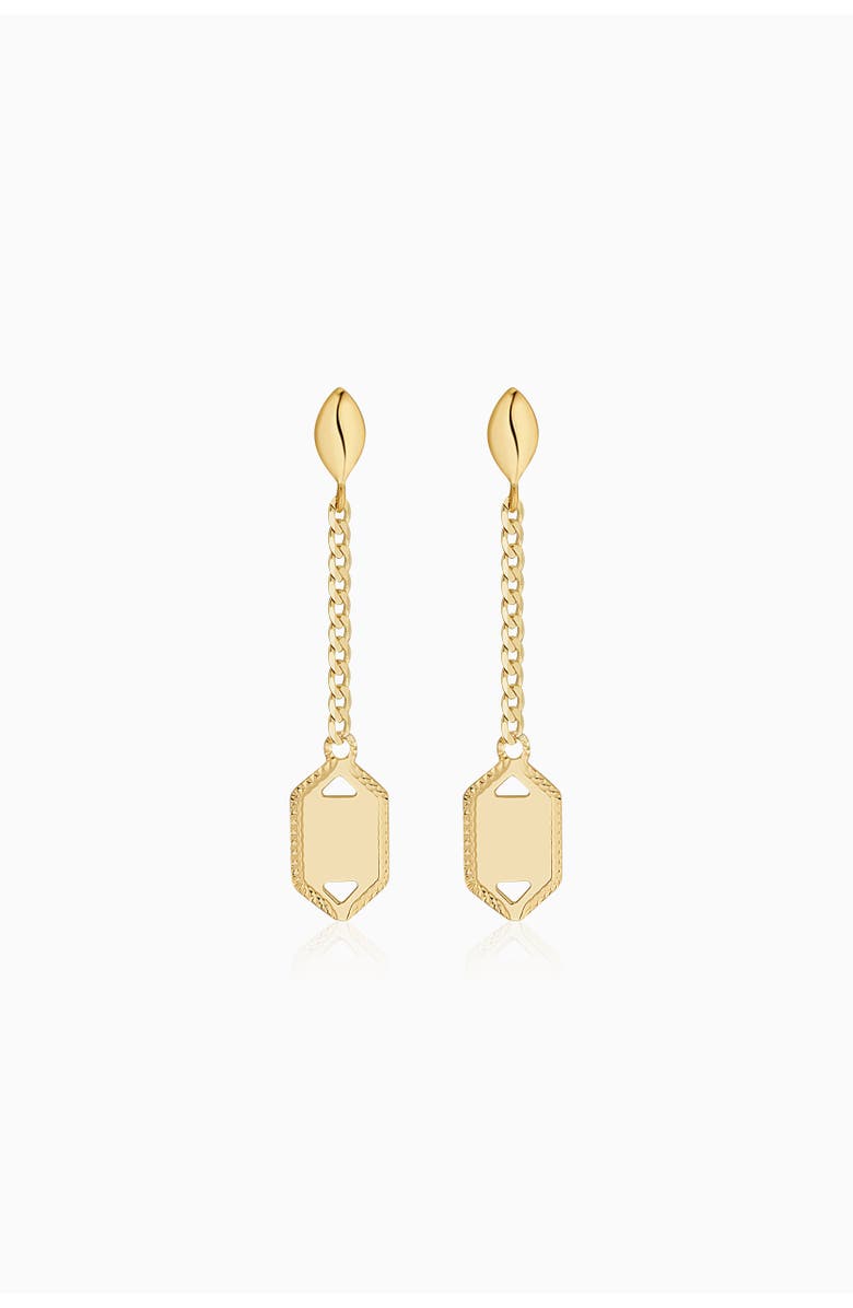 Oradina 14K Gold Anthem Drop Earrings, Alternate, color, Yellow Gold