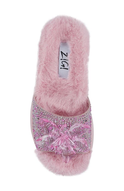 Zigi Ashey Faux Fur Platform Slide Sandal