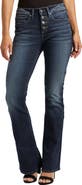 Silver Jeans Co. Suki Exposed Button Mid Rise Bootcut Jeans