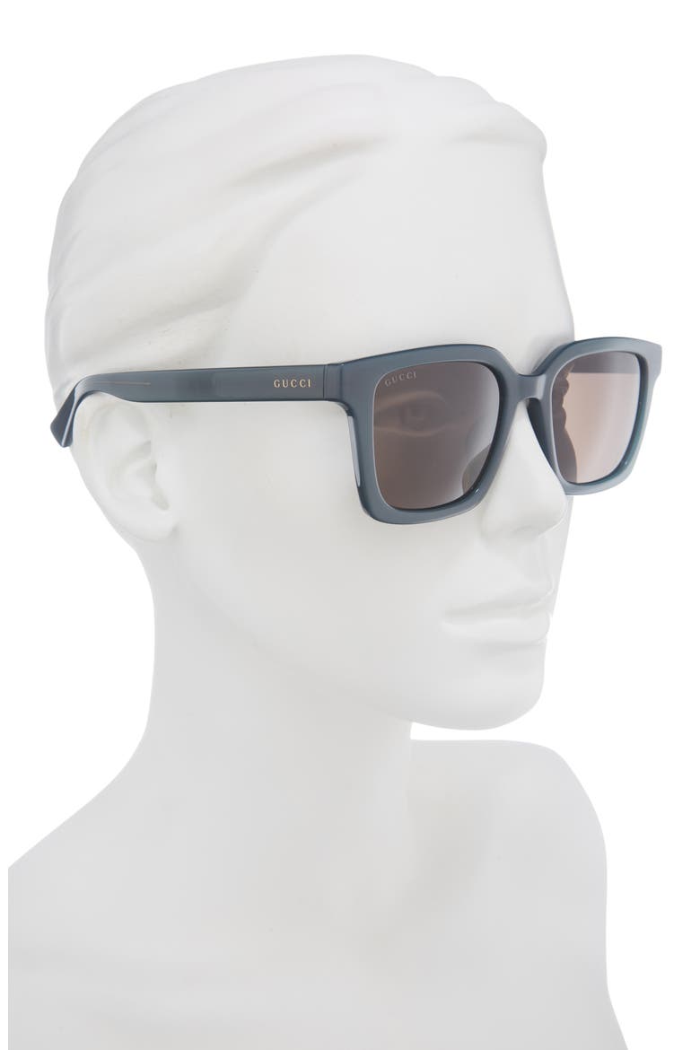 54mm Square Sunglasses, Alternate, color, BLUE BLUE BROWN