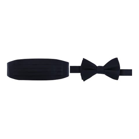 Sutton Solid Color Silk Cummerbund & Bow Tie Bundle