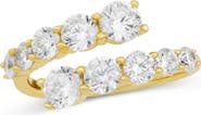 SAVVY CIE JEWELS Graduated Cubic Zirconia Bypass Ring