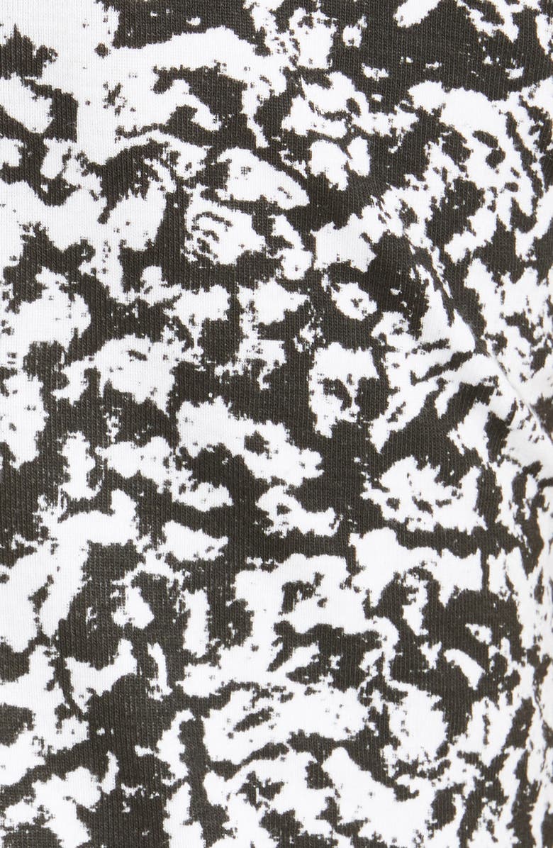 Eckhaus Latta Print Lapped Seam Baby Tee, Alternate, color, 