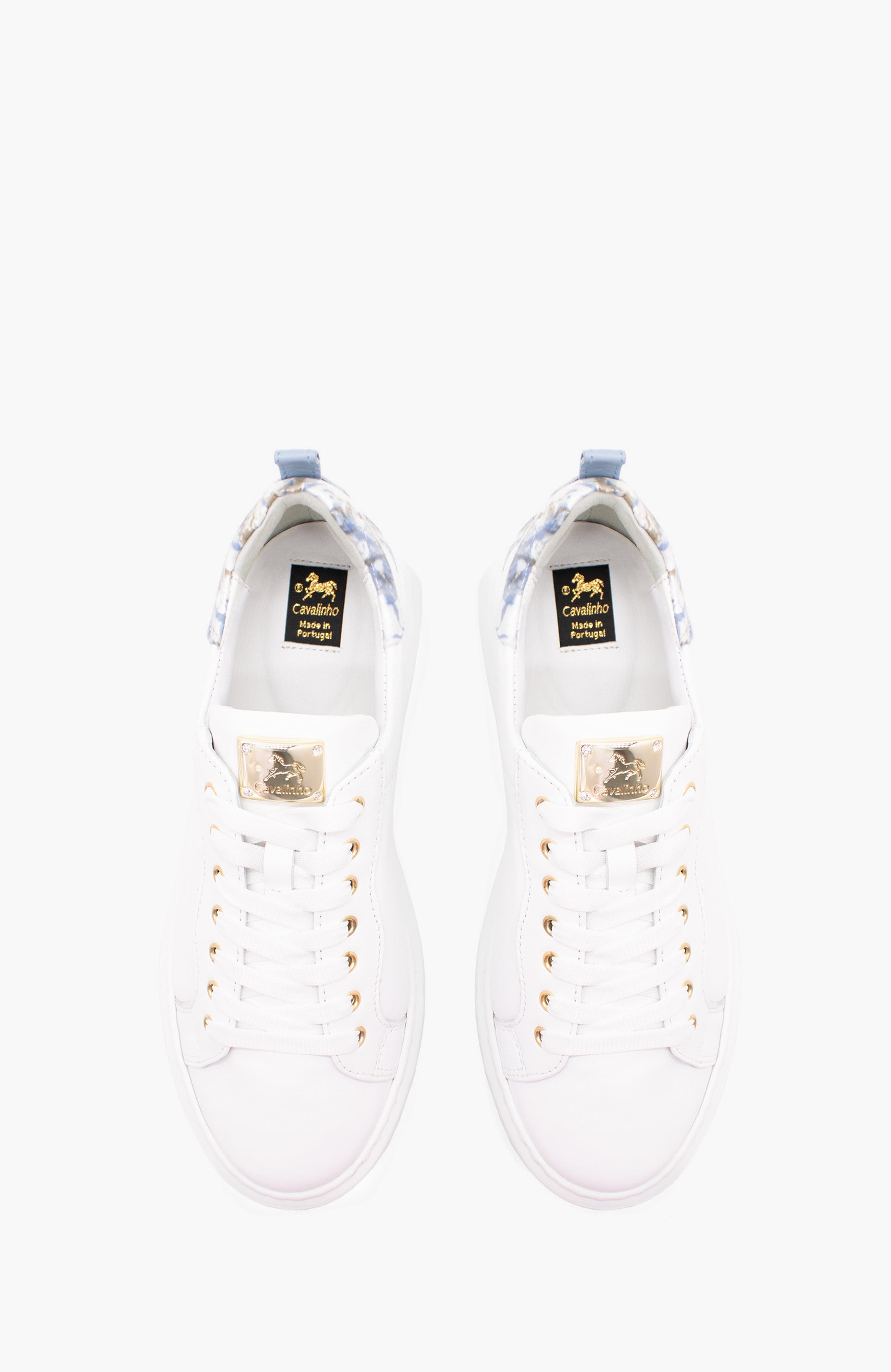 Acqua Bella Leather Sneakers, Alternate, color, Blue / White