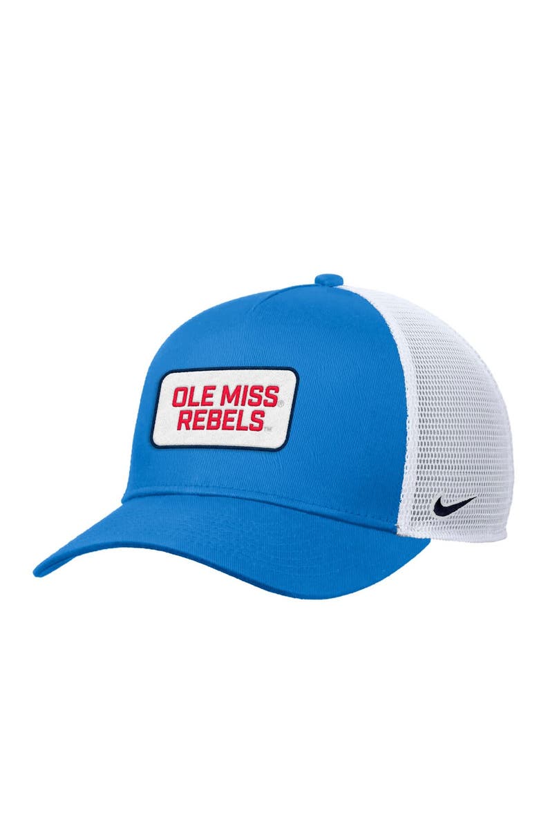 Nike Men's Nike Powder Blue Ole Miss Rebels 2025 On-Field Rise Trucker Adjustable Hat, Main, color, 