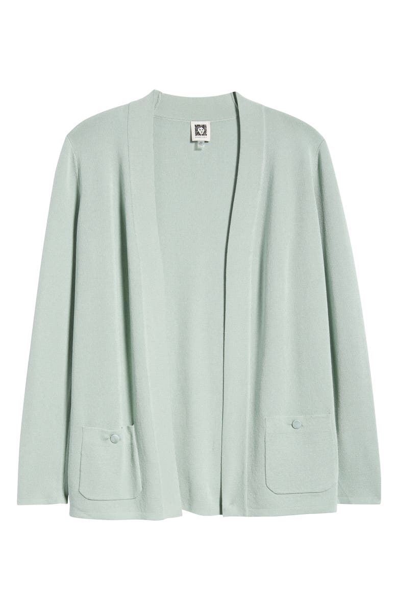 Anne Klein Malibu Open Front Cardigan, Alternate, color, Soft Aloe