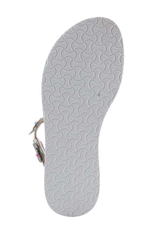 L'artiste By Spring Step Cruzer Ankle Strap Sandal In White Multi
