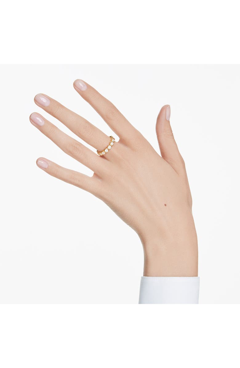 Swarovski Imber Crystal Eternity Ring, Alternate, color, White/ Gold