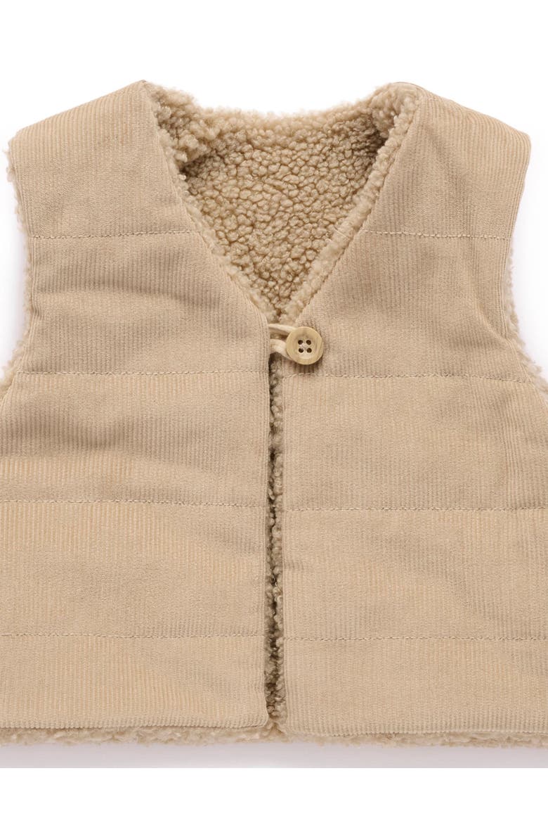 Shearling Reversible Vest, Alternate, color, Mushroom