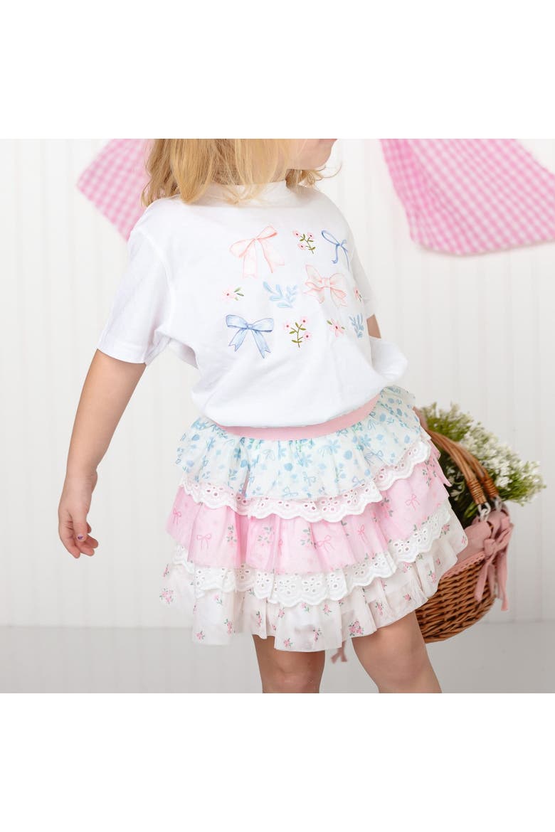 Floral & Lace Tiered Tutu, Alternate, color, Multicolor