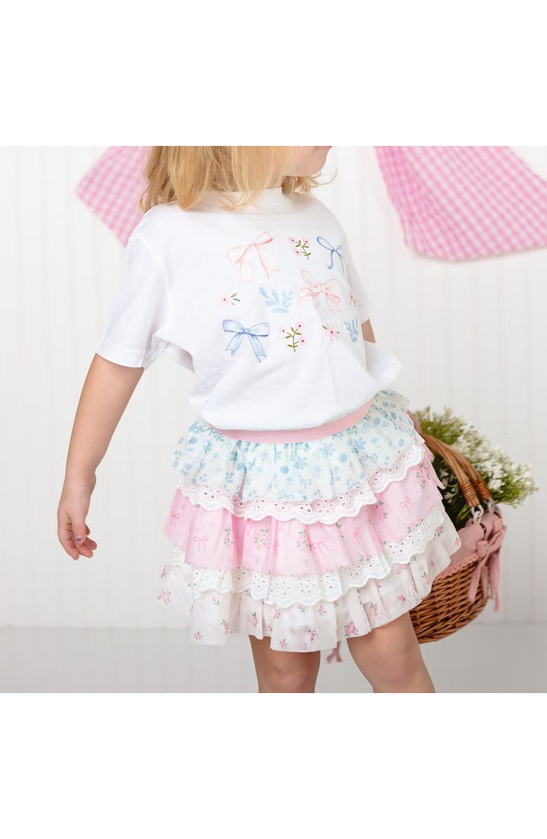 Sweet Wink Floral & Lace Tiered Tutu, Alternate, color, Multicolor