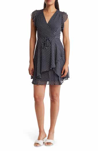 Tommy Hilfiger Bardot Dot Ruffle Dress